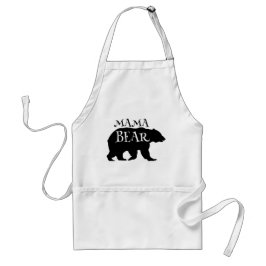 Delantal Mama Bear Grizzly Silhouette Mom