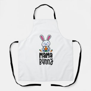 Delantal Mama Bunny Cumpleaños Fiesta Temática Traje Pascua