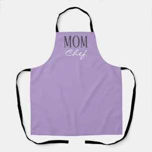 Delantal Mamá Chef Moderno Lavender Cocina con Guión Púr