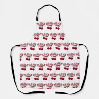 Delantal Mama Cherry Apron – Funny Kitchen Apron for Mom / 