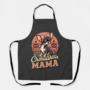 Delantal Mamá Chihuahua linda lazo perro mamá