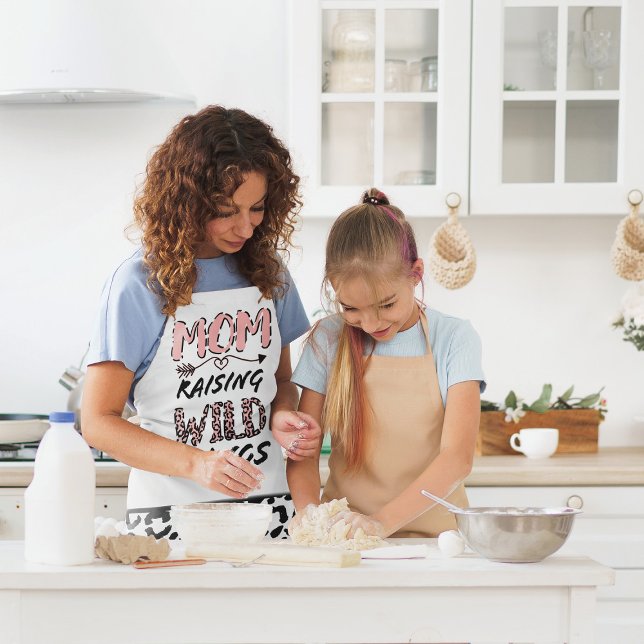 Delantal Mamá criando cosas salvajes citan graciosa imagen  (Subido por el creador)