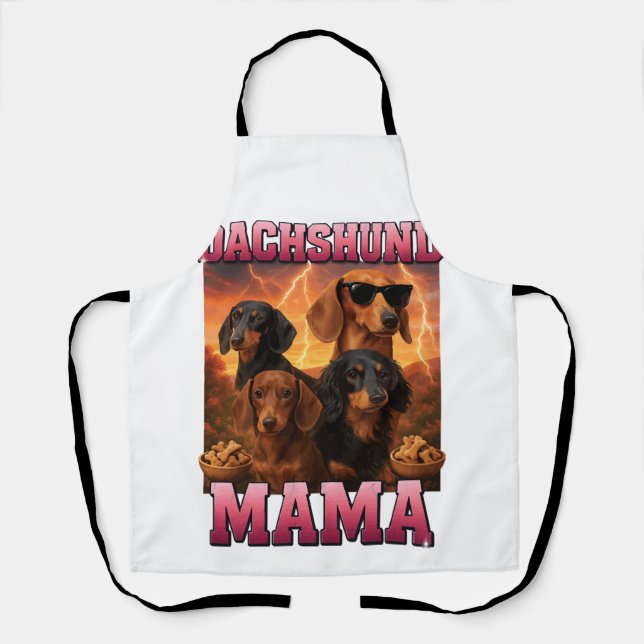 Delantal Mamá Dachshund (Anverso)