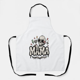 Delantal Mama de Halloween Divertida Cráneo Genial