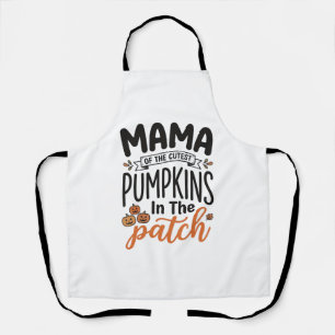 Delantal Mamá del diseño de camiseta de otoño de las calaba