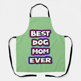 Delantal Mamá del mejor perro simple de la historia