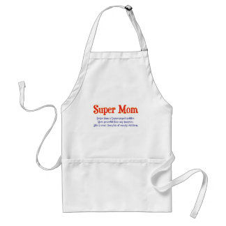 Delantal Mamá estupenda con las camisetas y los regalos de