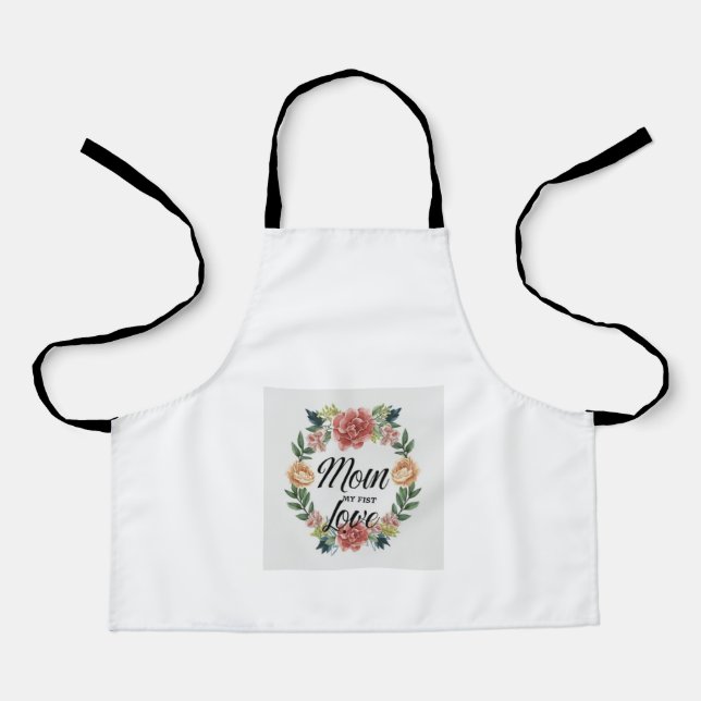 Delantal mamá feliz Apron (Anverso)