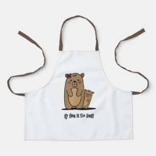 Delantal Mama y Baby Bear   Mejor Mamá Apron