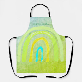 Delantal Mama's Kitchen Rainbow 'Happiness is Homemade'