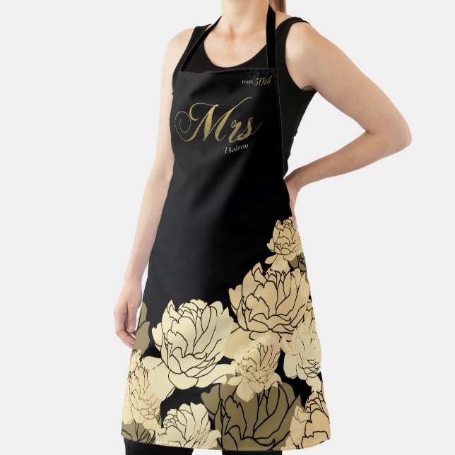 Delantal Mancha dorada y amarilla de 50 años (in situ)