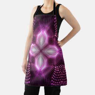 Delantal Mandala Arte Fractal Psicodélico Retro Trippy