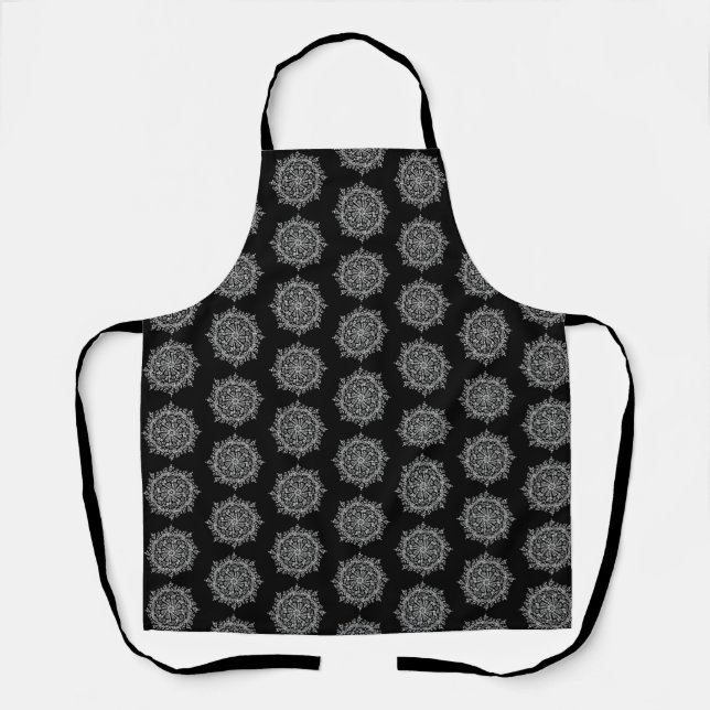 Delantal Mandala Blanca (Anverso)