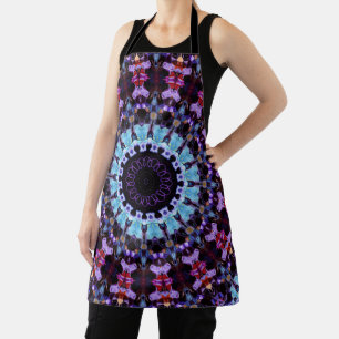 Delantal Mandala Circle Psychedelic Trippy Hippie Boho