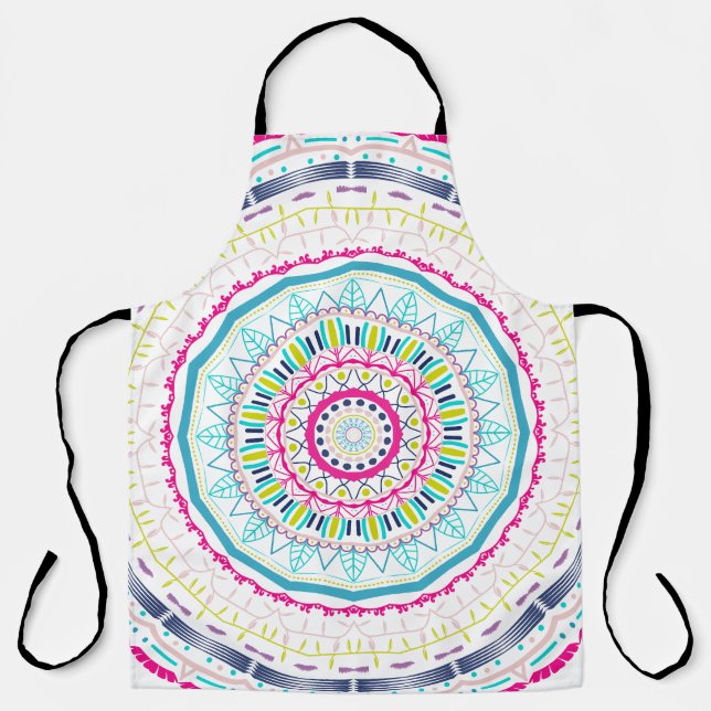 Delantal mandala colorido (Anverso)