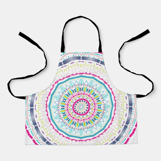Delantal mandala colorido (Anverso)