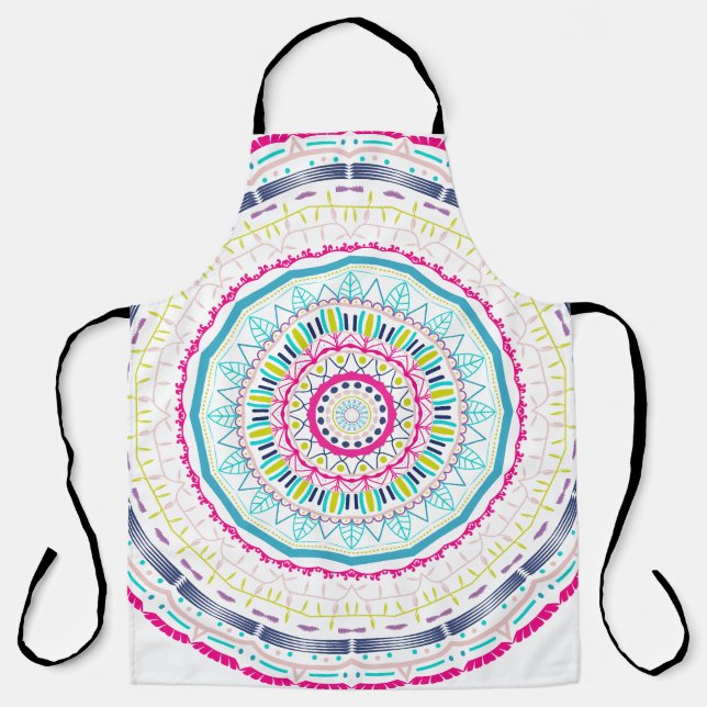 Delantal mandala colorido (Anverso)