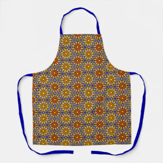 Delantal Mandala de sol celeste