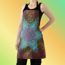 Mandala digital Rojo azul y verde