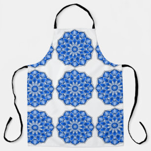 Delantal Mandala en azul