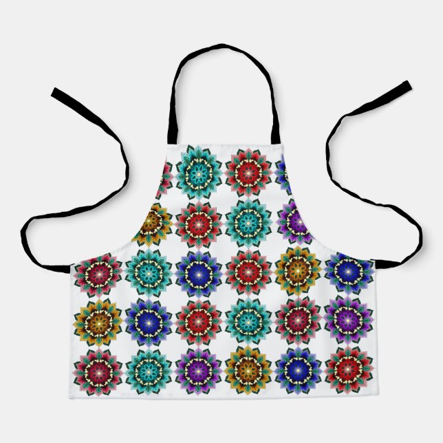 Delantal Mandala en varios colores (Anverso)