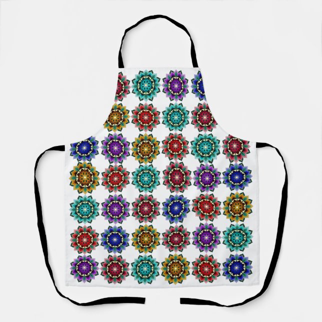 Delantal Mandala en varios colores (Anverso)