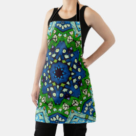 Delantal Mandala Mosaic Rosette Boho Retro Hippie