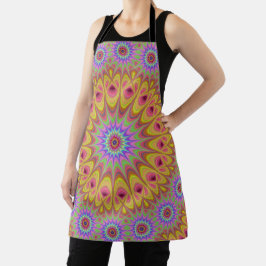 Delantal Mandala Psychedelic Trippy Retro Hippie