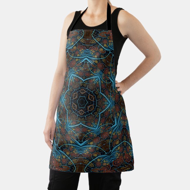 Delantal Mandala Rosette Boho Patrón de Dandy estilo bohemi (in situ)