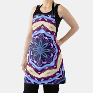 Delantal Mandala Rosette Floral Trippy Retro Hippie Boho