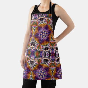Delantal Mandala Rosette Retro Hippie Boho Moda Bohemias