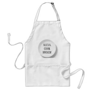 Delantal Mandato de Alexa para cocinar la cena