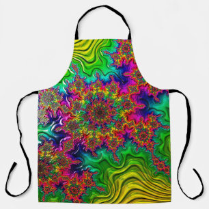 Delantal Mandelbrot Color Explosion Apron