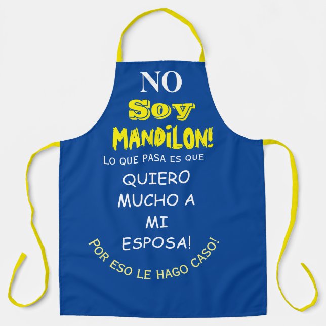 Delantal mandilon apron (Anverso)