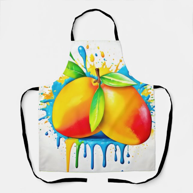 Delantal Mango Splash de color (Anverso)