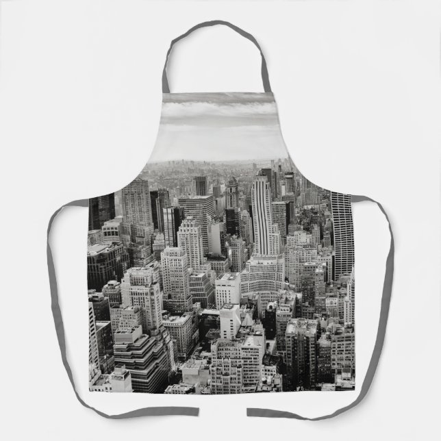 Delantal Manhattan, Nueva York (panorama) Apron (Anverso)