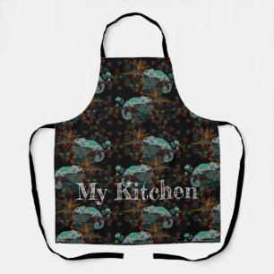 Delantal Mano de Chameleon Pintada Apron