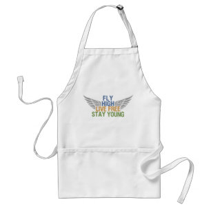 Delantal Mano de personalizado FLY HIGH - elegir estilo y c