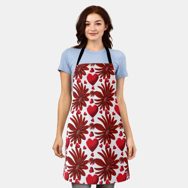 Delantal Manta de lanzamiento con estampado floral (Gastado)