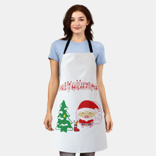Delantal mantel de papel de árbol de Navidad