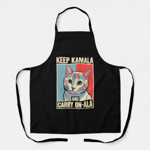 Delantal Mantener a Kamala y seguir adelante-A-La LA Kamala