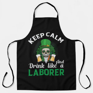 Delantal Mantener La Calle Y Beber Como Un Laboratorio