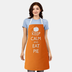 DELANTAL MANTENER LA CALMA Y COMER PIE