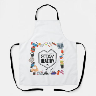 Delantal mantener un diseño motivacional saludable