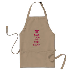 Delantal MANTENGA TRANQUILO Y LLAME el navidad de NANA