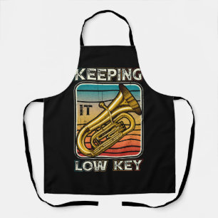 Delantal Manteniéndolo bajo instrumento clave Tuba Player B