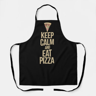 Delantal Mantente tranquilo y come pizza