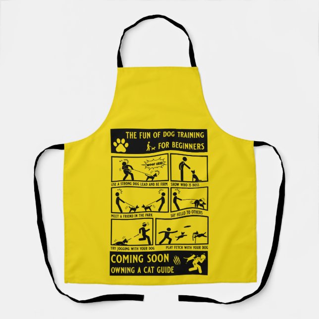 Delantal Manual de instrucciones de entrenamiento de perros (Anverso)