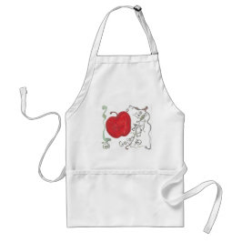 Delantal manzana Blanca Nieves