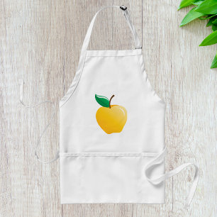 Delantal Manzana Dorada Fruta Amarilla Brillante